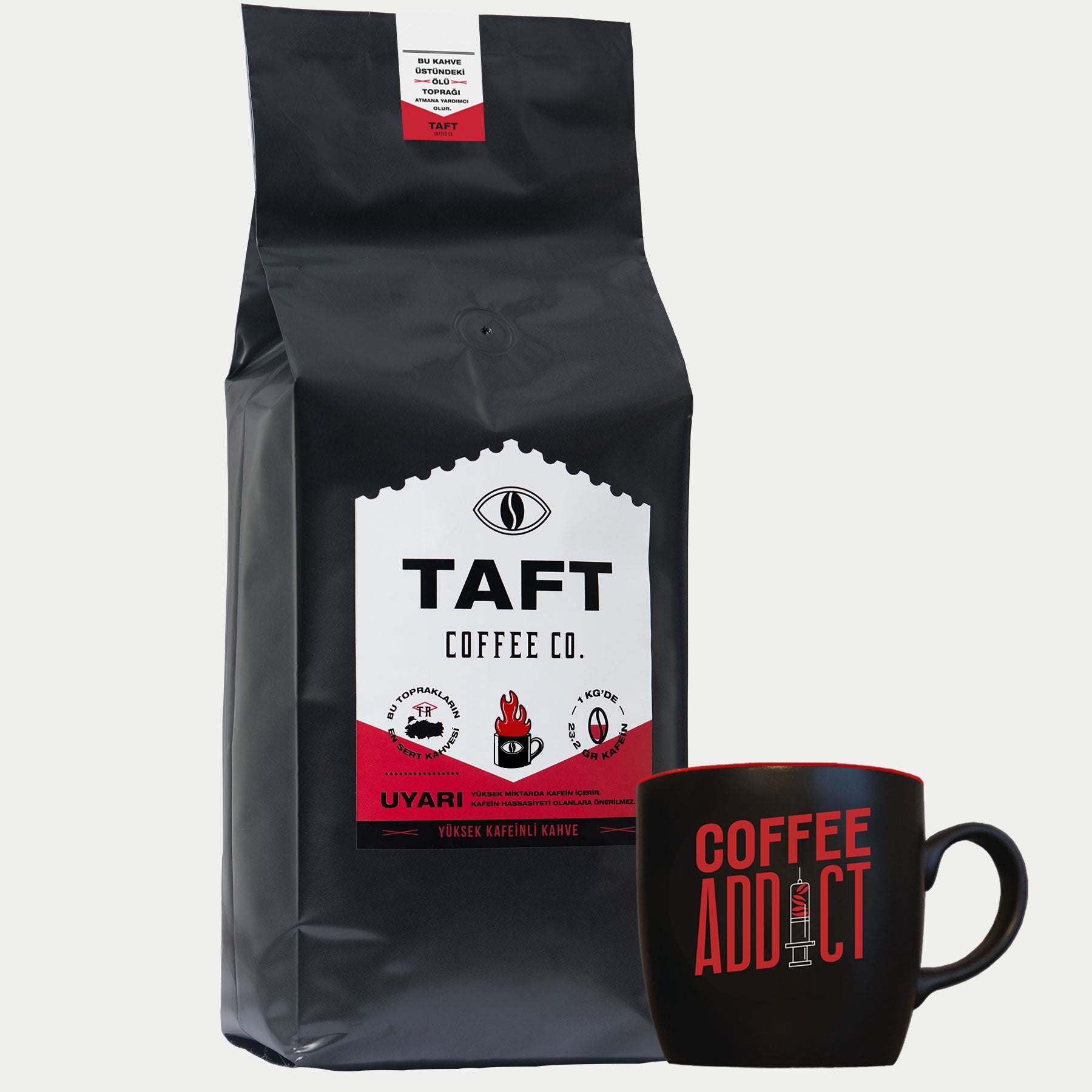 TAFT Coffee Yüksek Kafeinli Filtre Kahve Kupa Seti