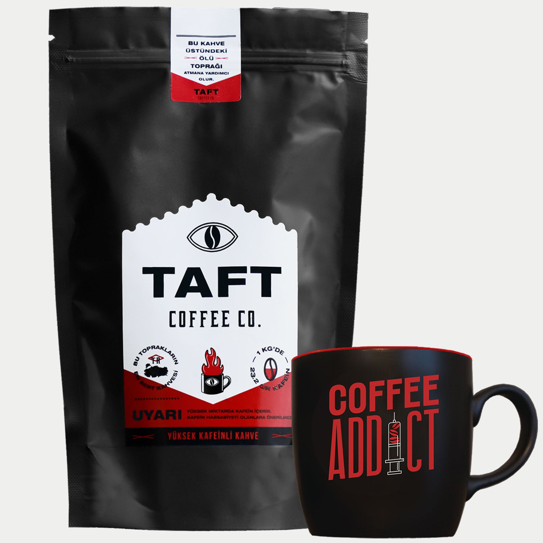 TAFT Coffee Yüksek Kafeinli Filtre Kahve Kupa Seti
