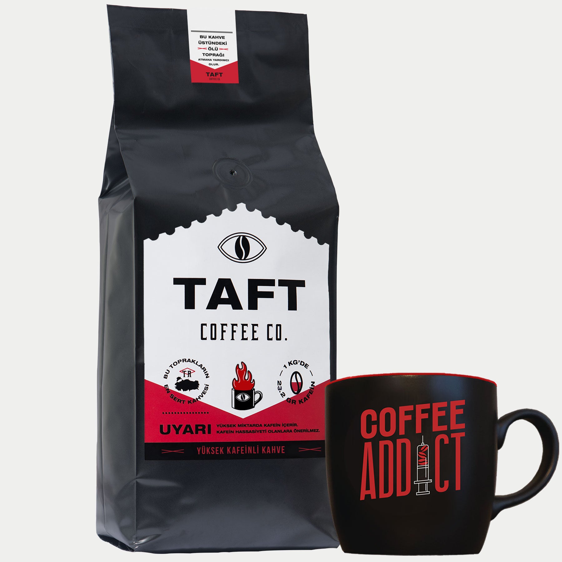 TAFT Coffee Yüksek Kafeinli Filtre Kahve Kupa Seti