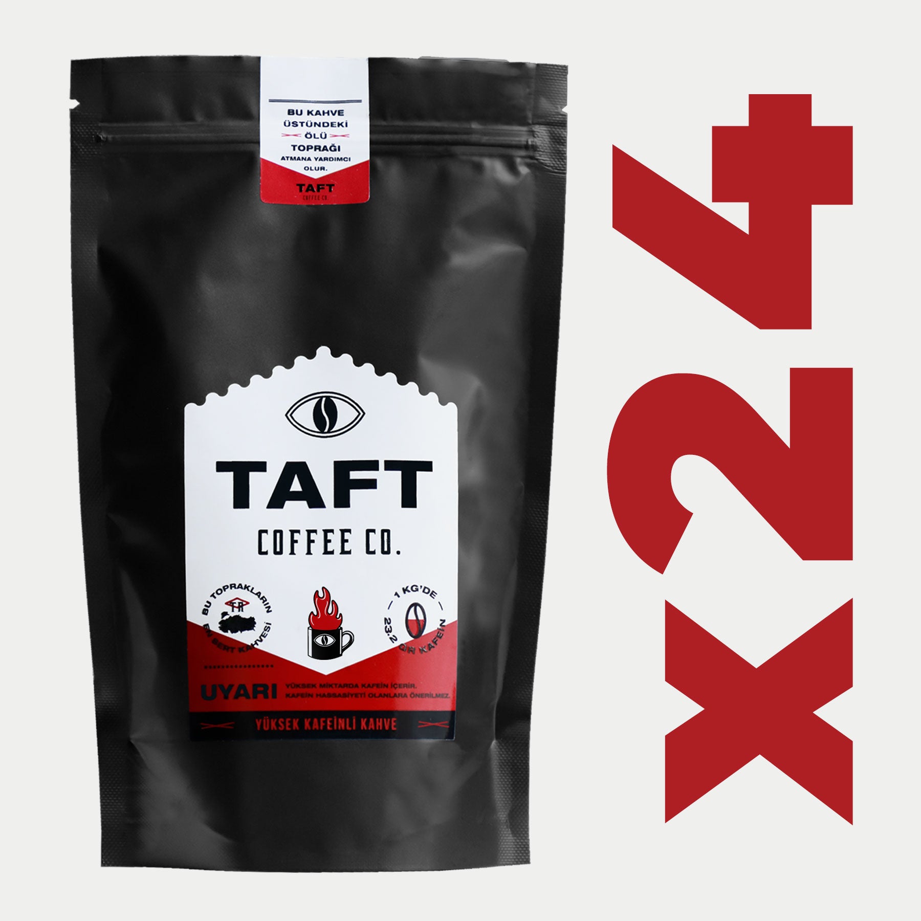 TAFT Coffee Yüksek Kafeinli Toptan Filtre Kahve 24 x 250gr